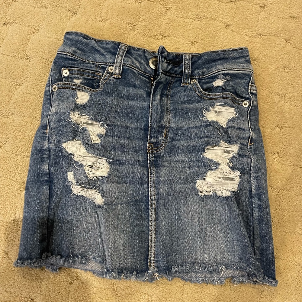 American eagle next level stretch denim skirt